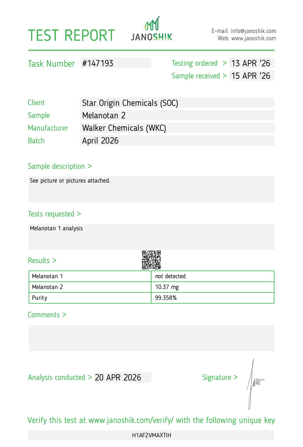 Melanotan 2 (MT2) - 10mg x 10 Vials