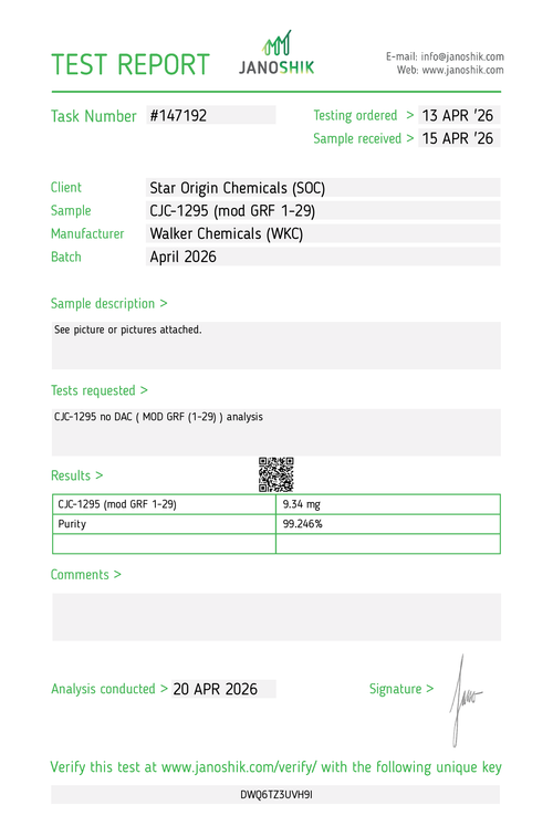 CJC-1295 no DAC - 10mg x 10 Vials