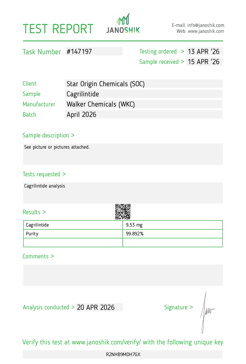 Cagrilintide - 10mg x 10 Vials