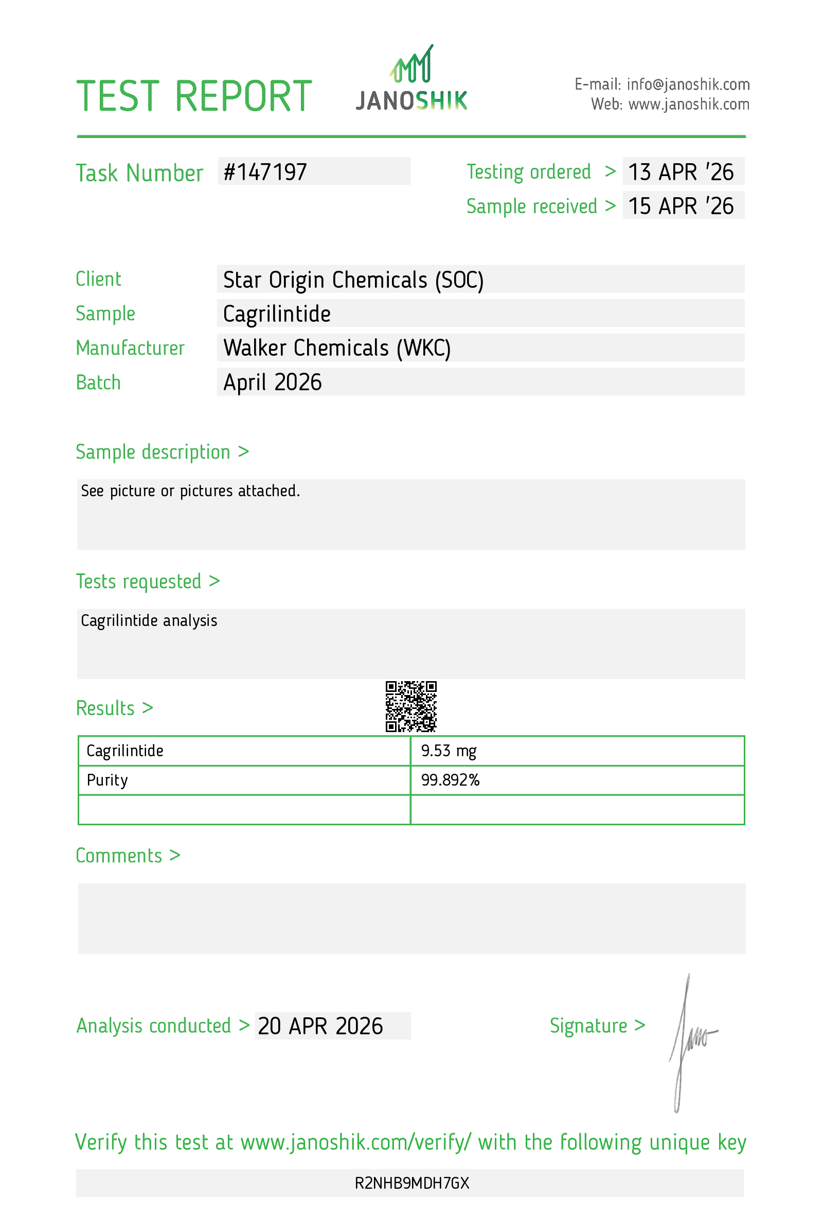 Cagrilintide - 10mg x 10 Vials