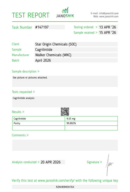Cagrilintide - 10mg x 10 Vials