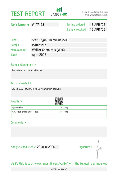 CJC-1295 (no DAC) & IPA Blend - 10mg x 10 Vials